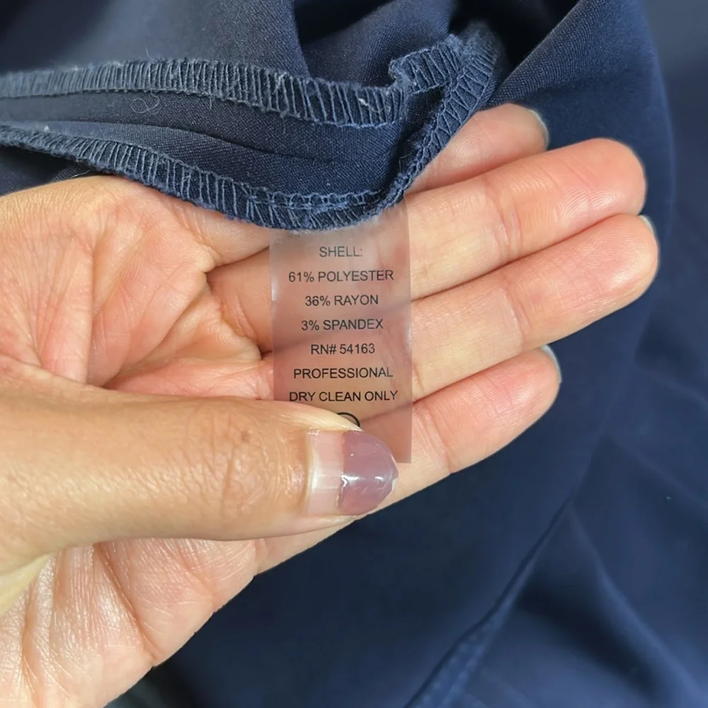 Calvin Klein A-Line Dress - Navy | Size 4 | Sleek & Structured - Picture 5 of 5